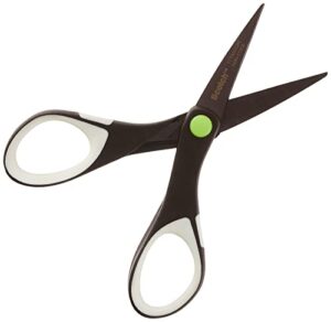 scotch 6″ precision ultra edge titanium non-stick scissors, ideal for fabric, crafts, cardstock and photos (1466tuns-mix)