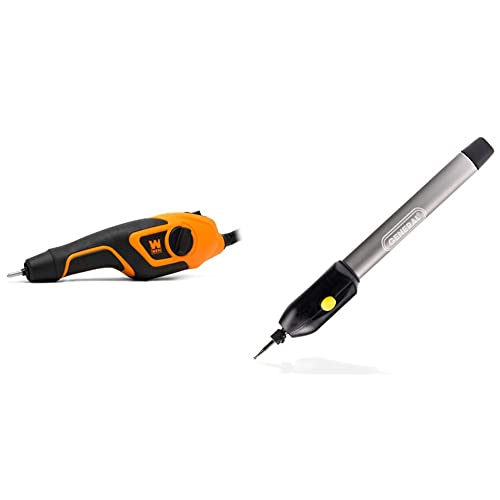 WEN 21D Variable-Depth Carbide-Tipped Engraver for Wood and Metal, Orange & General Tools Cordless Engraving Pen for Metal - Diamond Tip Etching Tool for Engraving Toys, Sporting Goods, & Glass Gifts