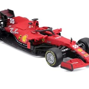 Bburago B18-36829S 1:43 F1 2021 Ferrari SF21 SAINZ, Assorted Designs and Colours