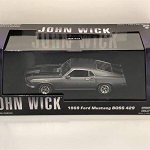 Greenlight 86540 1: 43 John Wick (2014) - 1969 Ford Mustang Boss 429 Die-cast Vehicle, Multicolor