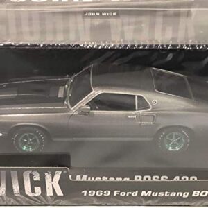 Greenlight 86540 1: 43 John Wick (2014) - 1969 Ford Mustang Boss 429 Die-cast Vehicle, Multicolor