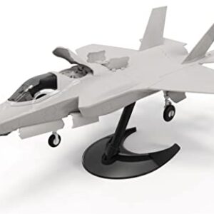 Airfix Quickbuild F-35B Lightning II Brick Building Plastic Model Airplane J6040, Gray