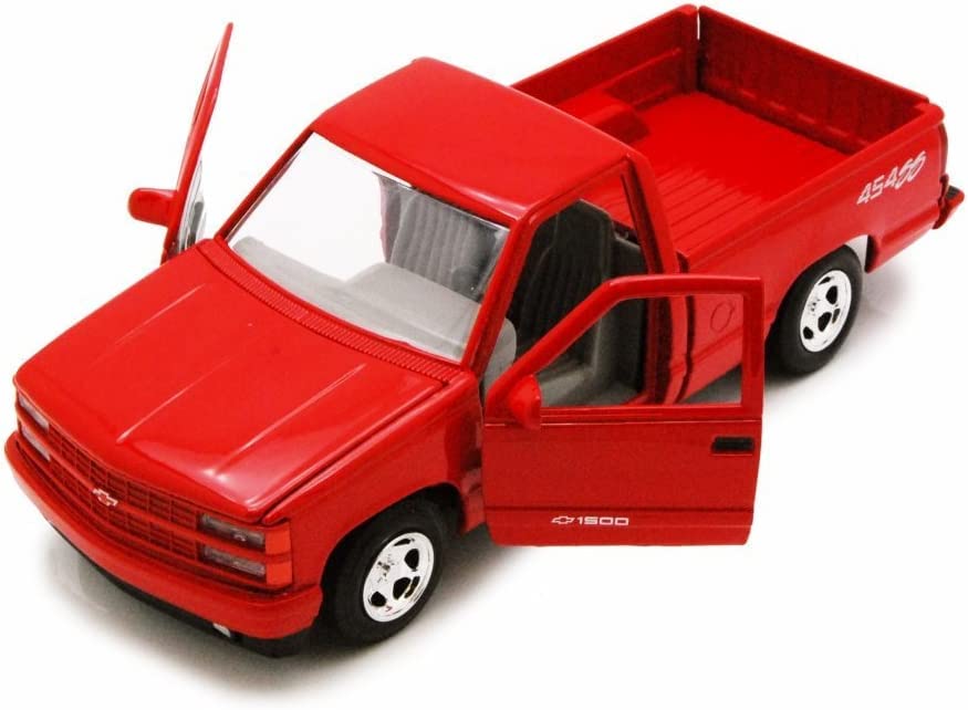 1992 Chevy 454SS Pick Up Truck, Red - Showcasts 73203 - 1/24 Scale Diecast Model Car by Motor Max