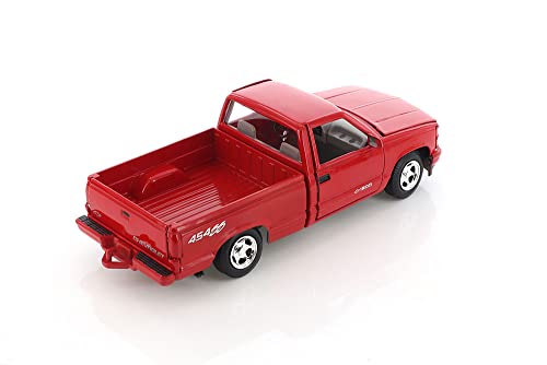 1992 Chevy 454SS Pick Up Truck, Red - Showcasts 73203 - 1/24 Scale Diecast Model Car by Motor Max