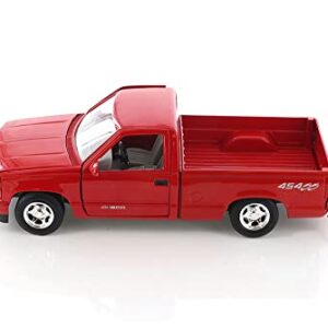 1992 Chevy 454SS Pick Up Truck, Red - Showcasts 73203 - 1/24 Scale Diecast Model Car by Motor Max