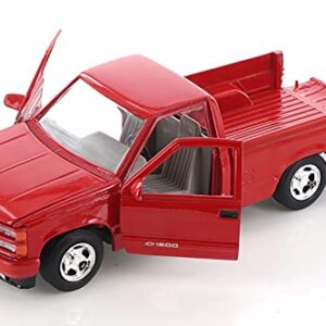 1992 Chevy 454SS Pick Up Truck, Red - Showcasts 73203 - 1/24 Scale Diecast Model Car by Motor Max