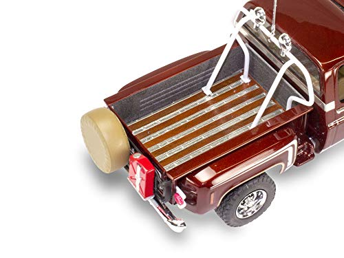 Revell 85-4486 1976 Chevy Sport Stepside Pickup 4X4 Model Truck Kit 1:24 Scale 102-Piece Skill Level 4 Plastic Model Building Kit, Red