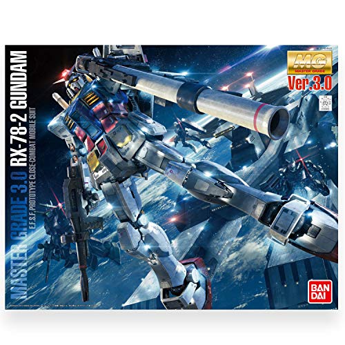 Bandai Hobby MG Gundam RX-78-2 Version 3.0 Action Figure Model Kit, 1:100 Scale