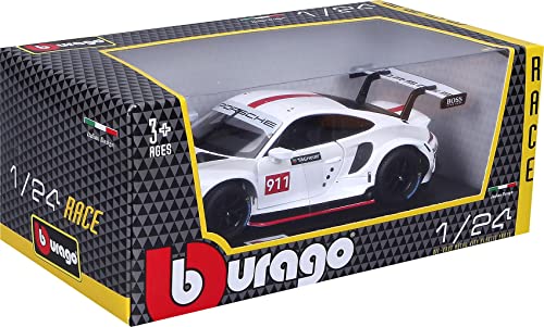 Bburago B18-28013 1:24 Porsche 911 RSR GT, Assorted Designs and Colours