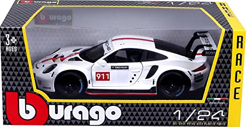 Bburago B18-28013 1:24 Porsche 911 RSR GT, Assorted Designs and Colours