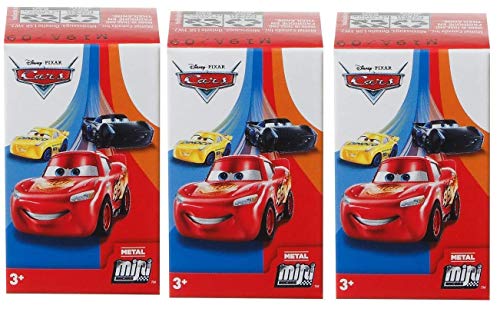 Pixar Disney Cars 3 Die-Cast Mini Racers Blind Boxes - Bundle of 3