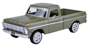 1969 ford f-100 pickup, green – motormax premium american 79315 – 1/24 scale diecast model car by motor max