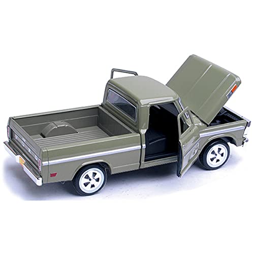 1969 Ford F-100 Pickup, Green - Motormax Premium American 79315 - 1/24 Scale Diecast Model Car by Motor Max