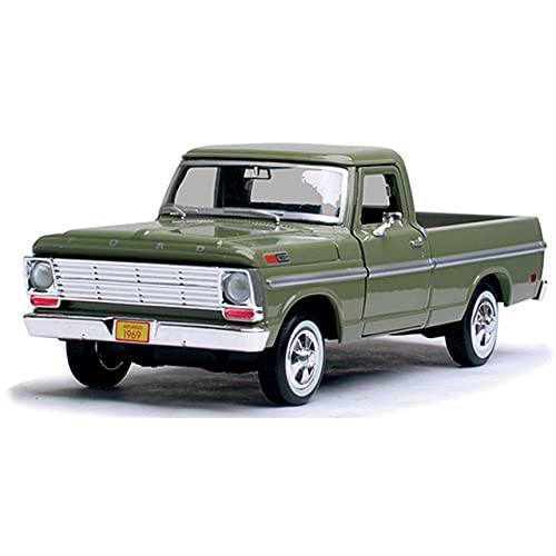 1969 Ford F-100 Pickup, Green - Motormax Premium American 79315 - 1/24 Scale Diecast Model Car by Motor Max