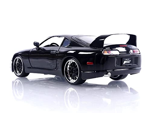 1995 Supra Black 1/24 Diecast Model Car by Jada 33380