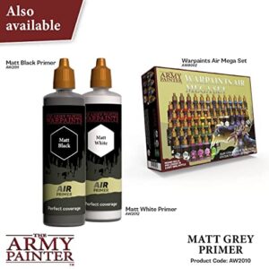 The Army Painter Warpaints Air Air Primer Matt Grey 18ml Acrylic Paint for Airbrush, Wargaming and Modelling