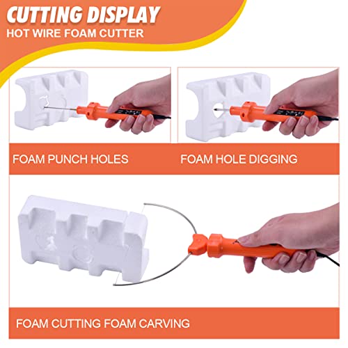 3 in 1 Foam Cutter, Genround Hot Wire Foam Cutter Electric Cutting Machine Hot Wire Foam Cutter Foam Cutting Pen Foam Cutting Tools for Polyethylene EVA Foam Carving, DIY Crafts