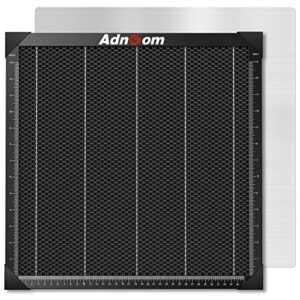 honeycomb laser bed, adnoom 15.7” x15.7” galvanized iron honeycomb working panel, laser cutter honeycomb working table with aluminum plate for fast heat dissipation and desktop-protecting (400 x400mm)