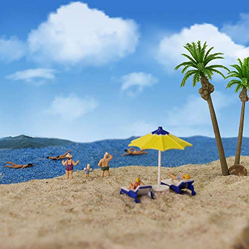 Evemodel P8720 40pcs Model Trains Swimming Figures 1:87 Scale HO Scale People Scenery Layout Landscape Miniature