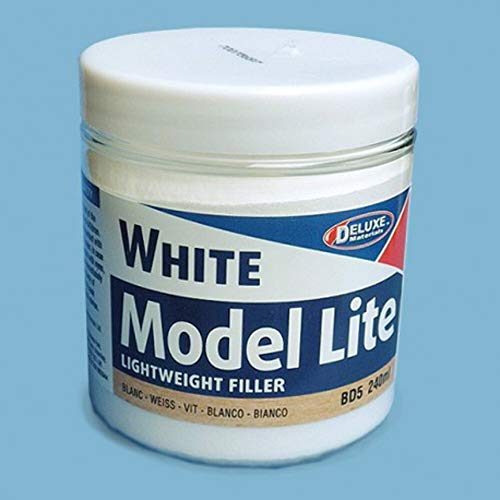 DELUXE MATERIALS Model Lite Balsa Filler, White: 240cc, DLMBD5