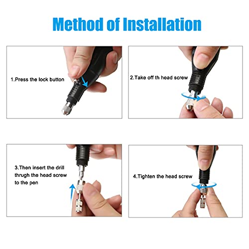 AxPower Electric Micro Engraver Pen Mini DIY Vibro Engraving Tool Kit for Glass Ceramic Plastic Wood Jewelry with Scriber Etcher 30 Bits and 6 Polishing Head and 16 Stencils