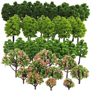 70-pack mixed model tree train trees railroad scenery diorama tree architecture trees for diy scenery landscape