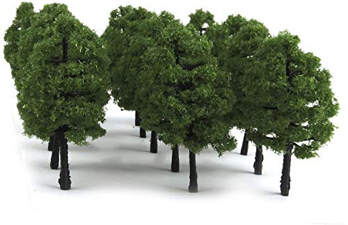 70-Pack Mixed Model Tree Train Trees Railroad Scenery Diorama Tree Architecture Trees for DIY Scenery Landscape