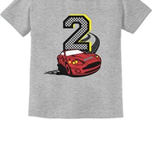 2nd Birthday Shirt Boy Gifts for 2 Year Old Boys Number Two Toddler Kids T-Shirt 2T Gray