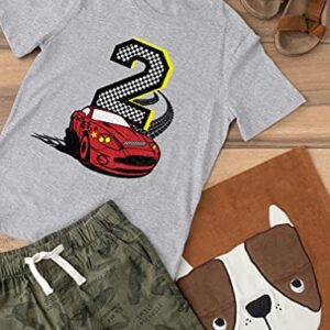 2nd Birthday Shirt Boy Gifts for 2 Year Old Boys Number Two Toddler Kids T-Shirt 2T Gray