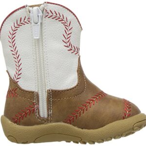 Roper Infants Cowbabies Roper Baseball Boot, Tan, 4