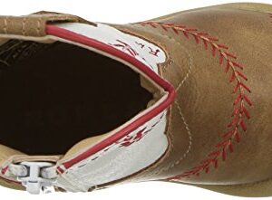 Roper Infants Cowbabies Roper Baseball Boot, Tan, 4