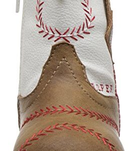 Roper Infants Cowbabies Roper Baseball Boot, Tan, 4