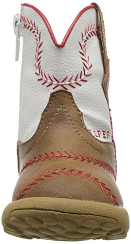 Roper Infants Cowbabies Roper Baseball Boot, Tan, 4