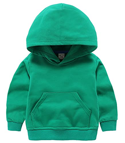 ZiweiStar Girls Boys' Crewneck Sport Long Sleeve Cotton Casual Solid T-Shirt Pullover Tops Kids' Hooded Youth Sweatshirt