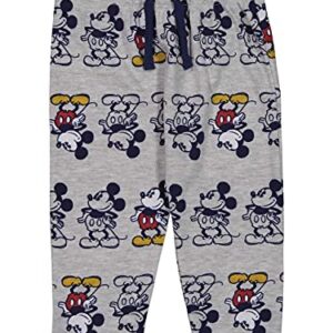 Disney Mickey Mouse Newborn Baby Boys 4 Piece Outfit Set: Bodysuit T-Shirt Pants Mickey Mouse 6-9 Months