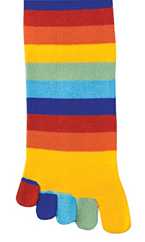 Rainbow Striped Toe Socks - Pair