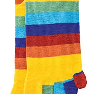 Rainbow Striped Toe Socks - Pair