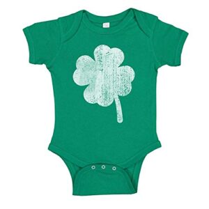 vintage shamrock st patrick’s day baby infant one piece bodysuit 18 months kelly green