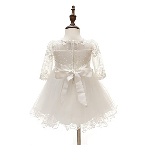 Coozy Baby Girls Dresses Christening Baptism Gowns, Ivory, Size 0-6 Months