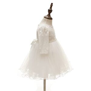 Coozy Baby Girls Dresses Christening Baptism Gowns, Ivory, Size 0-6 Months