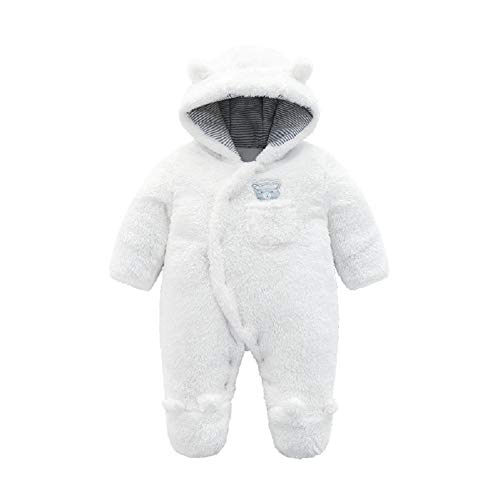 Collager Newborn Baby Winter Thicken Cartoon Sheep Snowsuit Coats Infant Boys Girls Warm Fleece Hoodie Romper Snow Wear