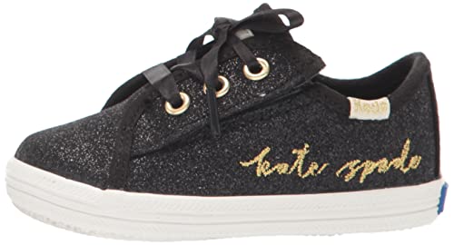 Keds Baby Kickstart Crib Sneaker, Black, 3 US Unisex Infant