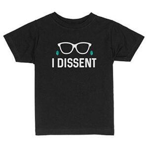 i dissent rbg toddler kids t-shirt 4t black