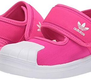 adidas Originals Kids Superstar 360 Sandals, Shock Pink/White/White, 8.5 US Unisex Toddler