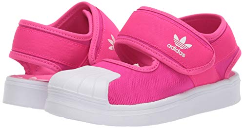 adidas Originals Kids Superstar 360 Sandals, Shock Pink/White/White, 8.5 US Unisex Toddler