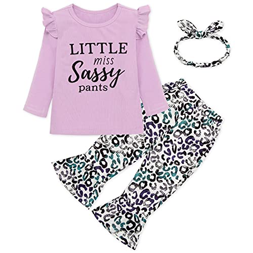 SYNPOS Toddler Girl Newborn Infant Clothes Set, Baby Girl Gifts Set Long Sleeve Sweatshirts Tops Pants Outfits