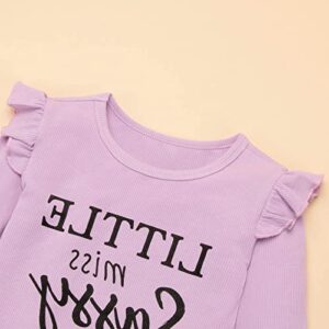 SYNPOS Toddler Girl Newborn Infant Clothes Set, Baby Girl Gifts Set Long Sleeve Sweatshirts Tops Pants Outfits