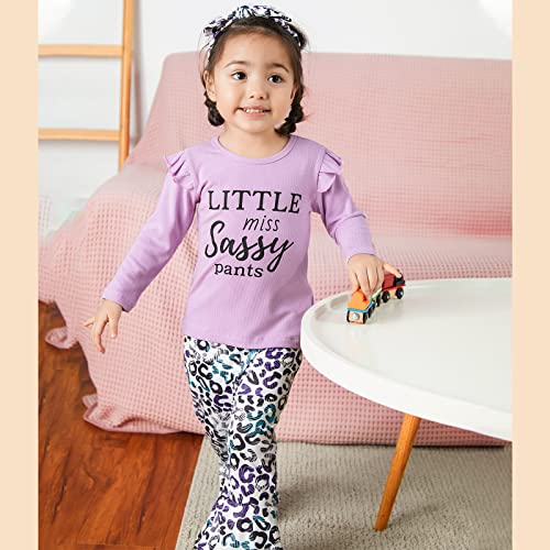 SYNPOS Toddler Girl Newborn Infant Clothes Set, Baby Girl Gifts Set Long Sleeve Sweatshirts Tops Pants Outfits