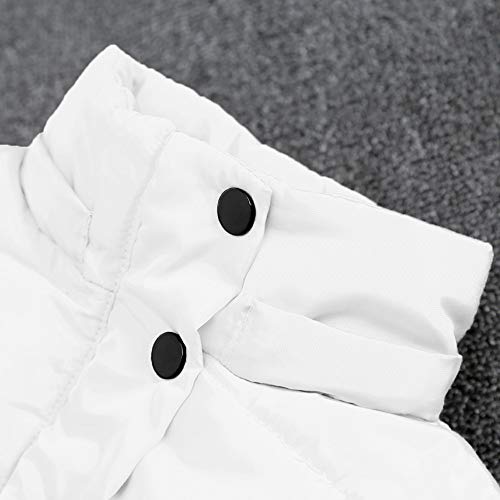 Baby Toddler Boys Girls Winter Jacket Coat Warm Clothes 1-6 Years Old Kids Fashion Long Sleeve Hoodie Outerwear (2-3 Years Old, White)