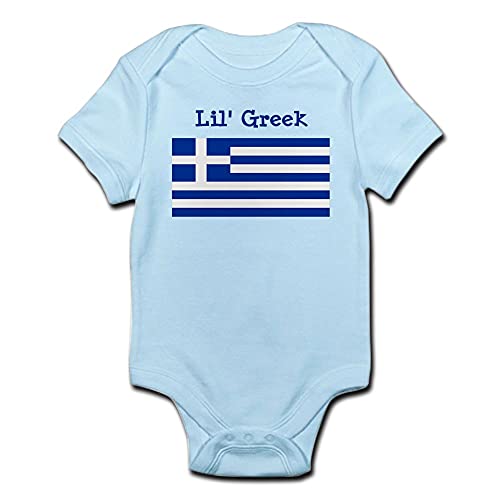 CafePress Greek Infant Bodysuit Cute Infant Bodysuit Baby Romper Sky Blue